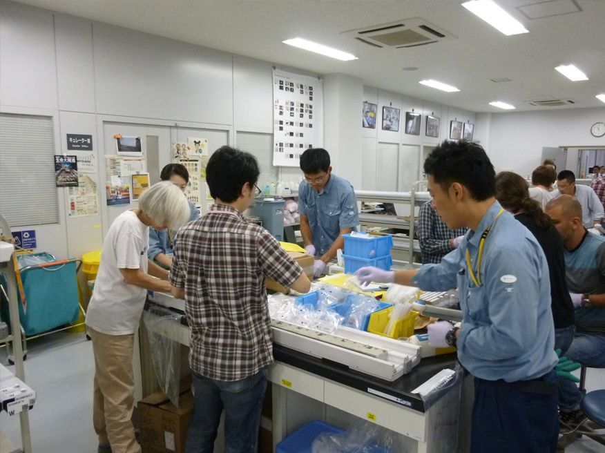 CTD採水の光景写真