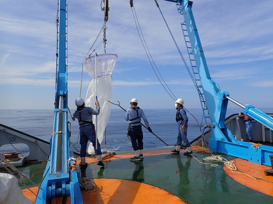 CTD採水の光景写真
