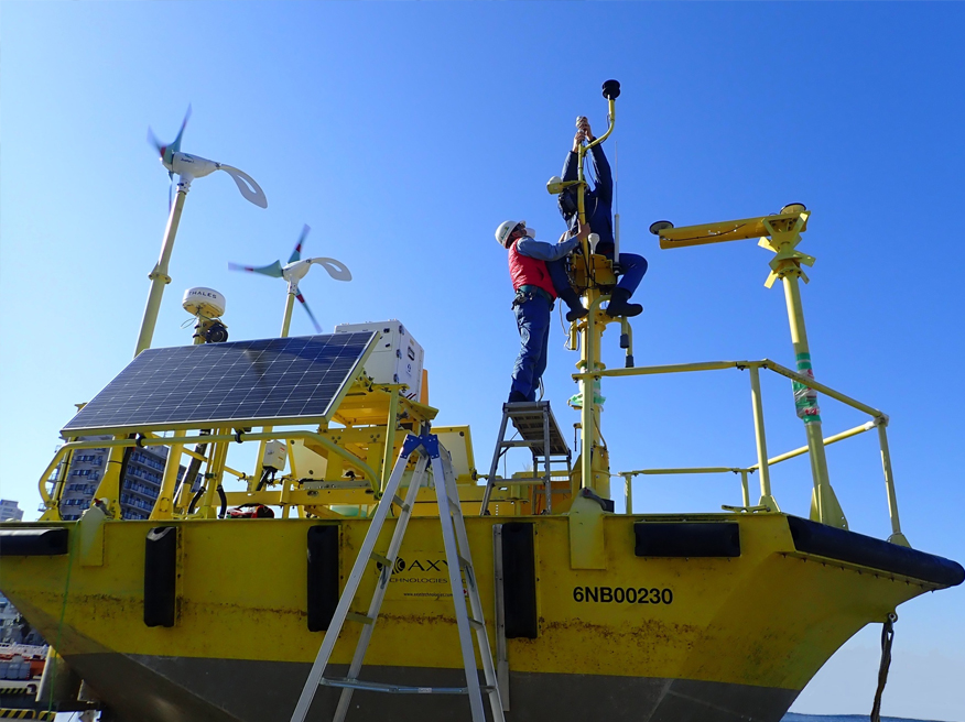 CTD採水の光景写真