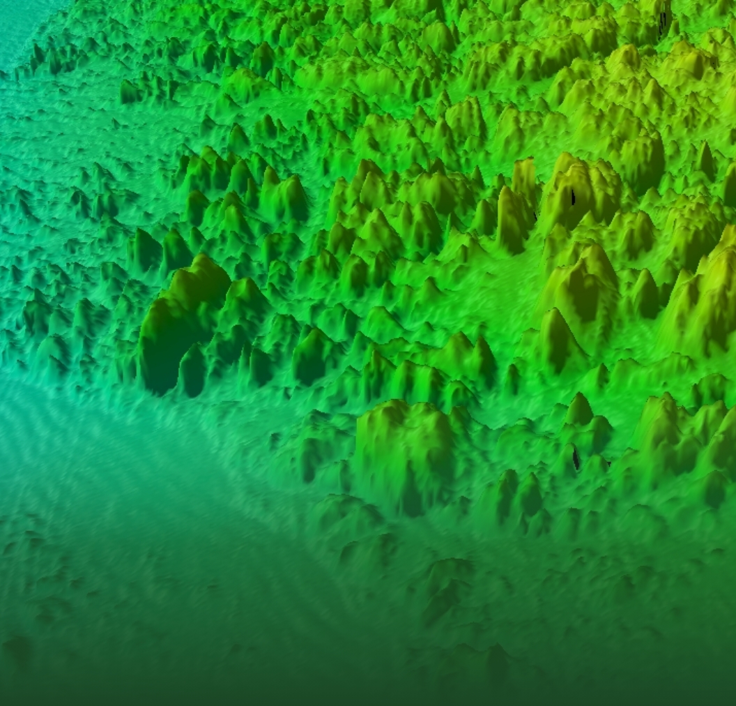 海底地形・構造物調査背景写真