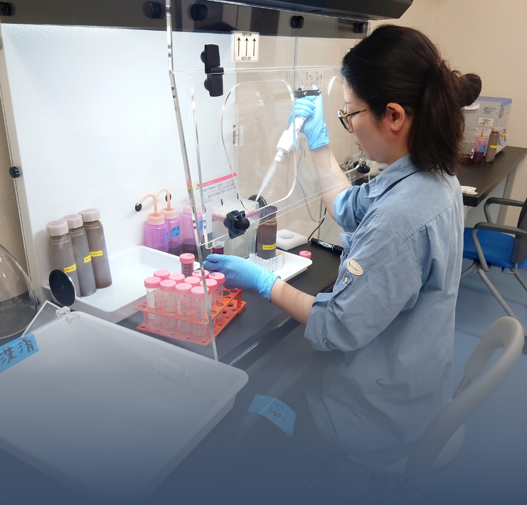 試料分析背景写真